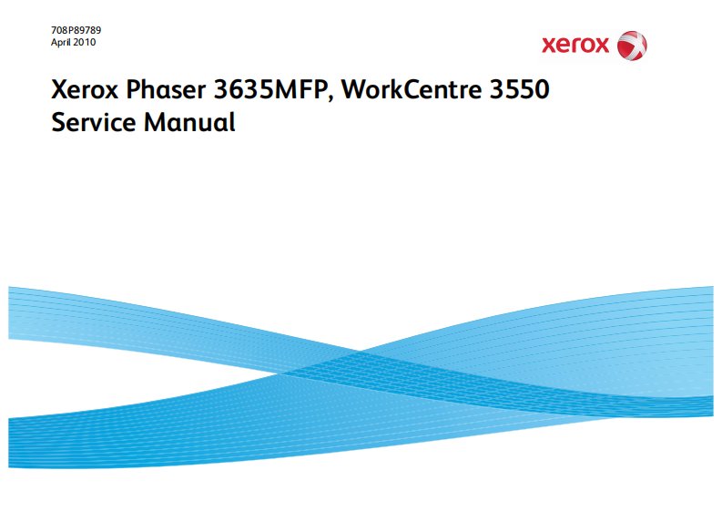 施乐 Phaser 3635MFP, WorkCentre 3550 维修手册